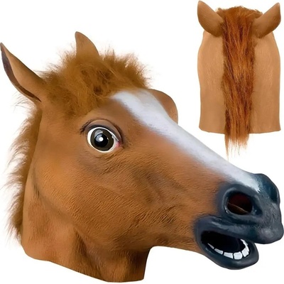 Maska hlavy koně pro párty převlek latexová koňská hlava