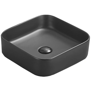 Mexen Vena мивка над плот 37 x 37 см, черен мат - 22193785 (22193785)