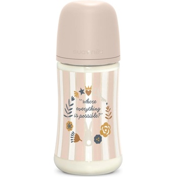 Suavinex Wonderland SX Pro Physiological Anti-Colic бебешко шише M Medium Flow 3 m+ Pink 270ml