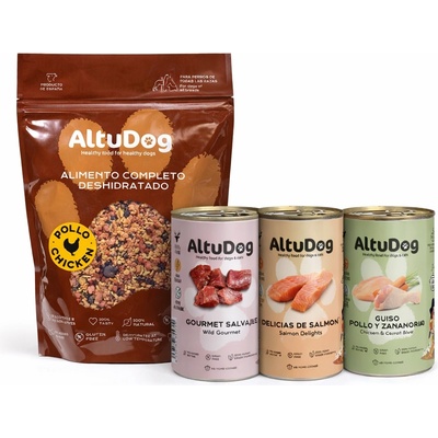 AltuDog Семеен пакет Altudog за кучета - 2 кг + 3 консерви
