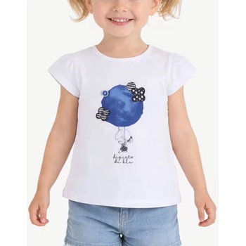 Chicco Girls Tee White/Blue