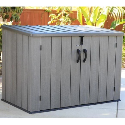 Lifetime Градински скрин за съхранение Lifetime XXL тъмно сив, 108х191x131 см