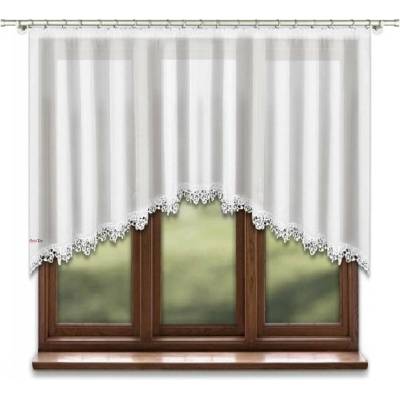 BytoTex Dekorační krátká záclona s řasící páskou LG284, 400x120 cm