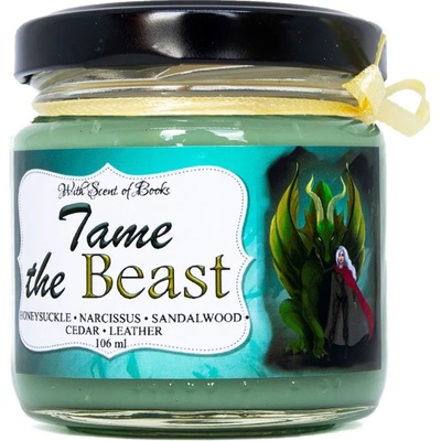 With Scent of Books Ароматна свещ - Tame the Beast, 106 ml (TAME THE BEAST 106ml)
