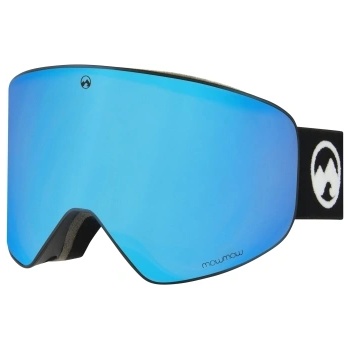 MowMow Маска за ски и сноуборд MowMow Stealth фотохроматична LuxaLens с черна рамка и синя плака (MMG-PC1)