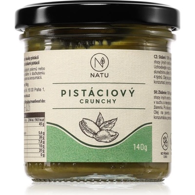 NATU Pistáciový krém crunchy ořechová pomazánka 140 g