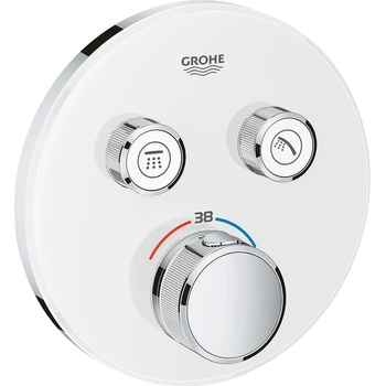 GROHE Термостат 29151LS0 Grohtherm SmartControl, Grohe, за вграждане за вана/душ, снежно бял + хром (29151LS0)
