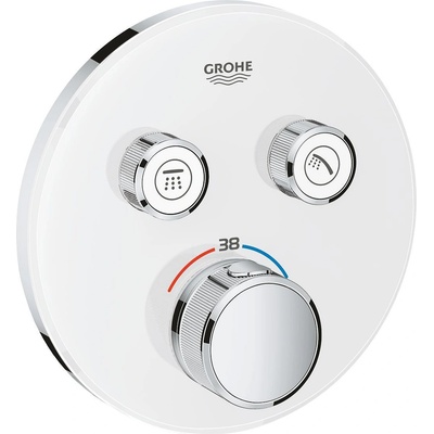 GROHE Термостат 29151LS0 Grohtherm SmartControl, Grohe, за вграждане за вана/душ, снежно бял + хром (29151LS0)