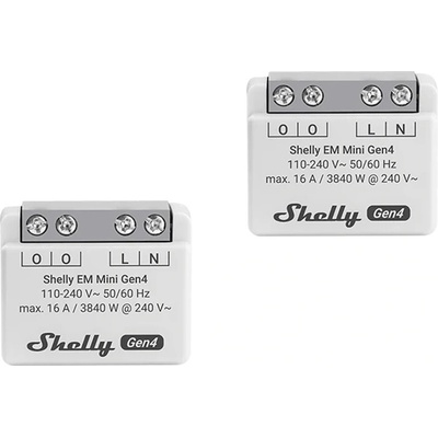 Shelly EM Mini Gen4 merač spotreby energie (2 ks)