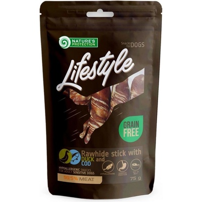 Natures Protection Lifestyle dog Rawhide duck & cod stick 75 g