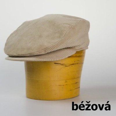 Pánska menčestrová golfka béžová