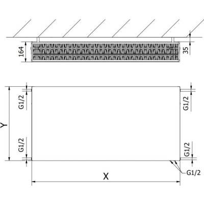 Mexen Flat CVF33 W633F-060-130-00 600 mm x 1300 mm