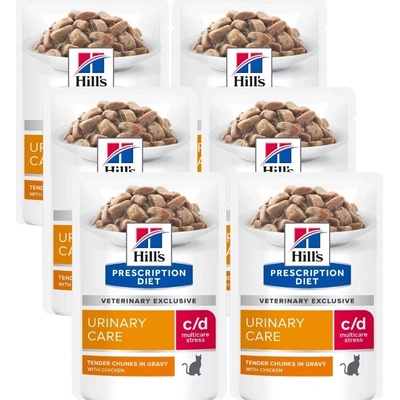Hill's PD Prescription Diet Feline c/d Urinary Stress Chicken 6 x 85 g