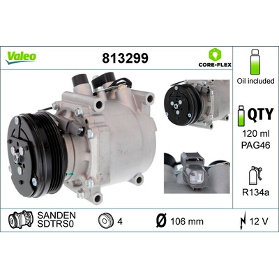 VALEO Kompresor, klimatizace NEW ORIGINAL PART 813299