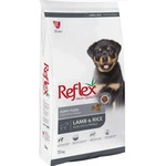 LIDER Reflex Puppy Food Lamb Rice - Храна за подрастващи кучета от всички породи с агне и ориз 15 кг, Турция