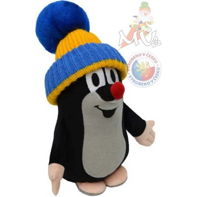 MÚ Krtek malý s čepicí modrá TRIKOLORA Krteček 25 cm