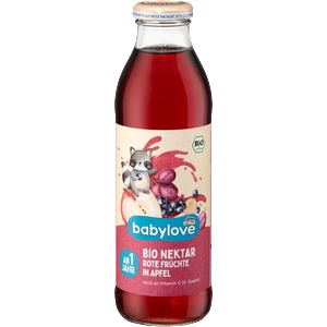 babylove Био нектар от червени плодове и ябълка, 12+ месеца, 500 ml (1712922)