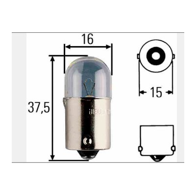 Hella 8GA002071-121 R5W BA15S 12V 5W 10ks