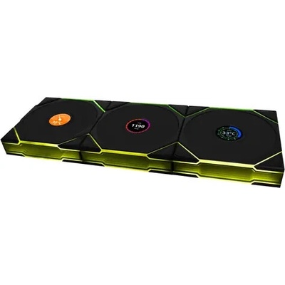 Lian Li UNI FAN TL120 LCD Wireless Black 3ks 12TLLCD1W3B