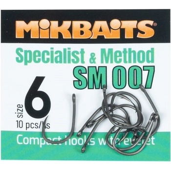 Mikbaits Specialits & Method SM 007 Hook veľ.6 10 ks