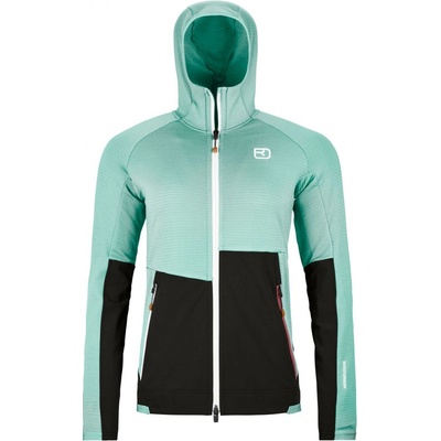 Ortovox Fleece Rib Hoody dámska mikina aquatic ice