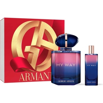 Giorgio Armani My Way Le Parfum parfém plnitelný flakon 90 ml + EDP 15 ml, dárková sada pro ženy