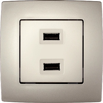 ELMARK City usb ДВОЕН КОНТАКТ ШАМПАНСКО МЕТАЛИК (190752)