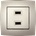 ELMARK City usb ДВОЕН КОНТАКТ ШАМПАНСКО МЕТАЛИК (190752)