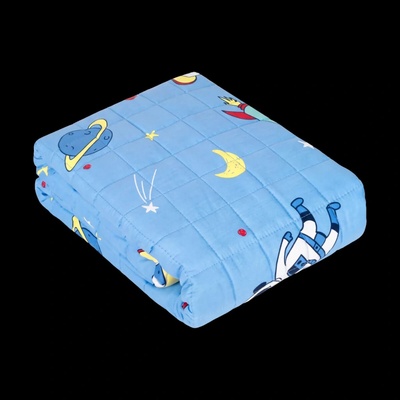 Rebel Zátěžová přikrývka PREMIUM z bavlny smyslová přikrývka 4 kg vesmír 100x150