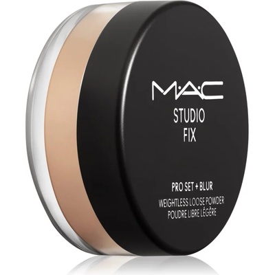 MAC Cosmetics Studio Fix Pro Set + Blur Weightless Loose Powder матираща фиксираща пудра цвят Medium Deep 6, 5 гр