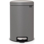 Brabantia 12 л. цвят минерално бетонно сиво кош за смет с педал Brabantia от серия NEW ICON (1001090)