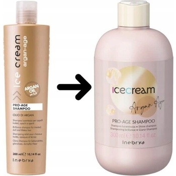 Inebrya Argan-Age arganový šampon pro lesk Brilliance Shampoo for Treated Dull and Lifeless Hair 300 ml