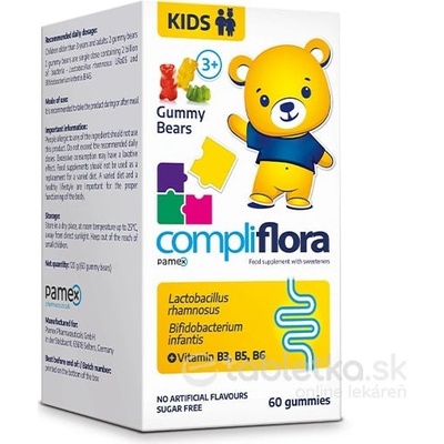 Compliflora KIDS želatínové medvedíky 60 ks