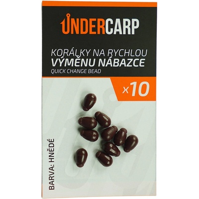 UnderCarp Korálky Quick Change Beads Hnědé 10ks