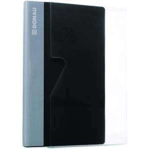 DONAU Business Card Holder with PP, 240 Business Cards, Black (DON244)