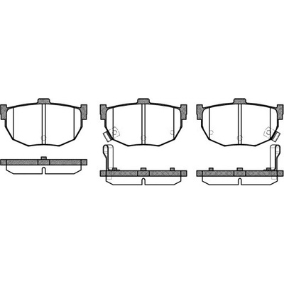 Sada brzdových platničiek kotúčovej brzdy REMSA 0294.32
