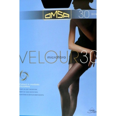 Omsa Velour 30 DEN černá