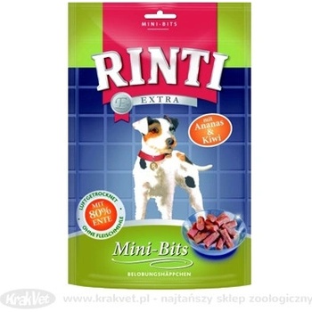 Finnern Rinti Extra Mini Bits - kačica s ananásom & kiwi 100 g