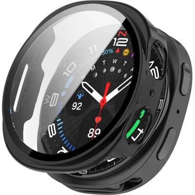 Techsuit Протектор за Samsung Galaxy Watch8 40мм - Defense360 Pro + Скрийн протектор - Черен