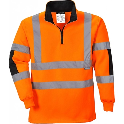 Portwest HI-VIS XENON RUGBY B308 Reflexná mikina HV oranžová 4XL