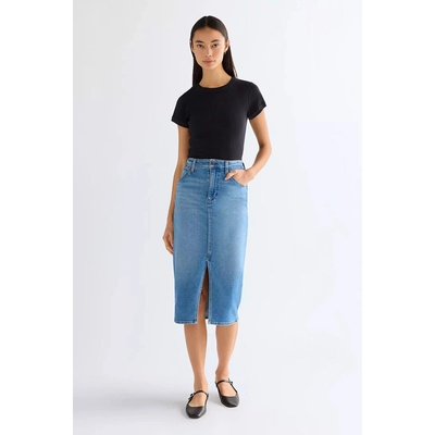 Wrangler dámska sukňa Slim Pencil Lightweight Skirt 112378225 denim