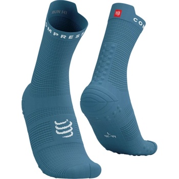 Compressport ponožky Pro Racing Socks v4.0 Run High Niagara Blue/White