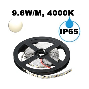 UltraLux Led ЛЕНТА, 9.6w/m, 4000k, 12v dc, smd2835, 120 leds/m, ip65 (ngw2835120nw)