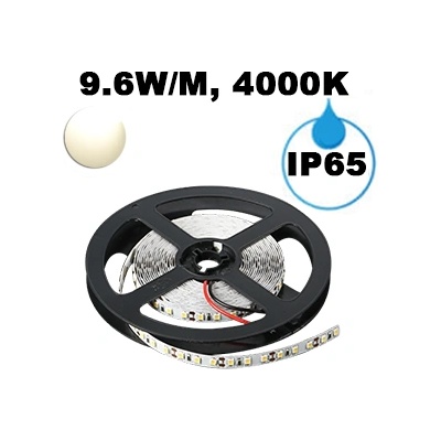 UltraLux Led ЛЕНТА, 9.6w/m, 4000k, 12v dc, smd2835, 120 leds/m, ip65 (ngw2835120nw)