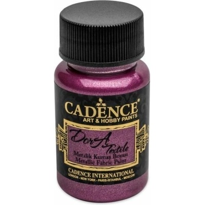Farba na textil CADENCE DORA 50 ml metalická fuchsiová