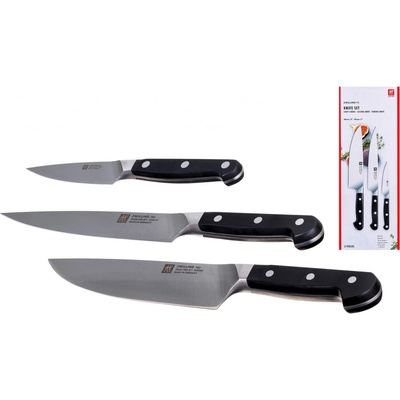 Zwilling Pro set nožů - 3 ks kuchařský, plátkovací, špikovací