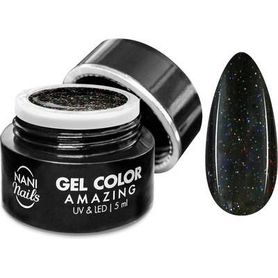 NANI UV gél Amazing Line Black Rainbow 5 ml