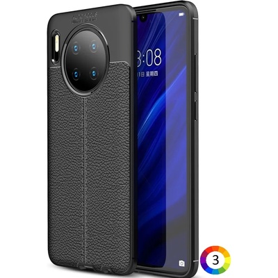 Huawei Mate 30 Удароустойчив Litchi Skin Калъф и Протектор
