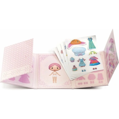 Djeco Znovuodlepiteľné samolepky Tinyly Miss Lilypink