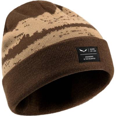 Salewa Čiapka Logo Beanie Earth Brown/Desert Beige